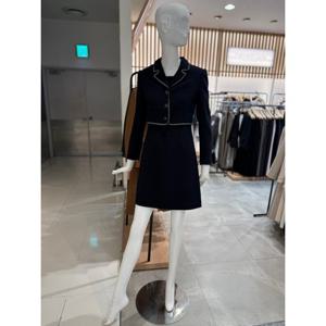 케네스레이디 (E332) 배색 트위드 원피스 (EWOPOB0300) EWOPOB0300