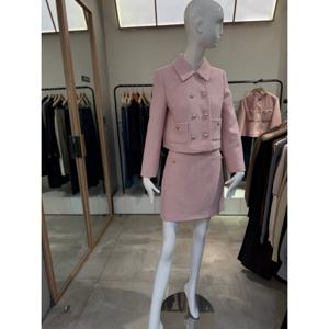 케네스레이디 (E332) 금장단추 트위드 스커트 (EWSKOK44) EWSKOK44