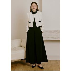 샤틴 배색 라운드 자켓 (S251A101) S251A101