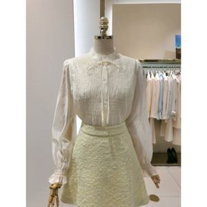 샤틴 스모킹 스트링 블라우스 (S251S255) S251S255