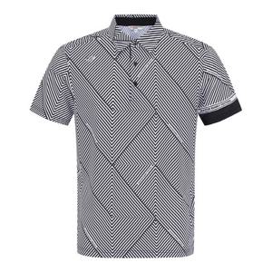 마스터바니에디션 남성 로고 라인 패턴 칼라 반팔 티셔츠(411E2TO730) 411E2TO730