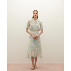 샤틴 프린트 셔링 블라우스(S252S260) S252S260