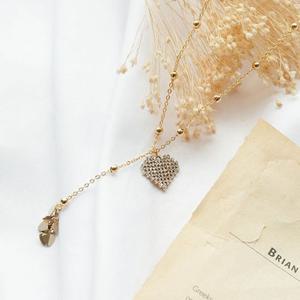 매니 하트 목걸이 주얼리 쥬얼리 악세사리 목걸이 롱목걸이