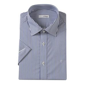 듀퐁셔츠 (S.T듀퐁)25년 SS 신상 슬림핏 스트레치 스트라이프 반팔 셔츠 -SE5MM21HS363SBU(블루) SE5MM21HS363