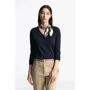 타미힐피거 여성 T22F6KTO033WT1 스티치 브이넥 스웨터 T22F6KTO033WT1