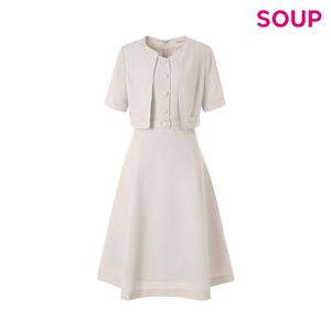 숲 자켓형 핏앤 플레어 벨티트 원피스SB5OPM9 SB5OPM9