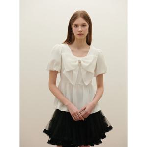 샤틴 앞 리본 블라우스 (S252T251) S252T251