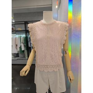 에이비에프지 ab.f.z  자수띠 레이스 민소매 블라우스 (AEZ3HB38) AEZ3HB38