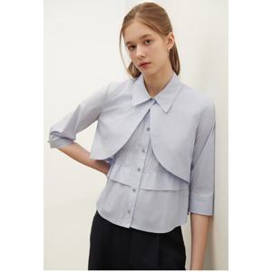 샤틴 셔츠 탈부착 스모킹 블라우스 (S252S252) S252S252