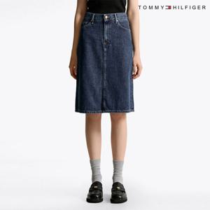 타미힐피거 여성 타미여성 스트레이트 데님 스커트 T22F6NSC031WT1 T22F6NSC031WT1