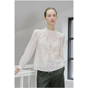 샤틴 뷔스티에 레이어드 블라우스 (S253B256) S253B256