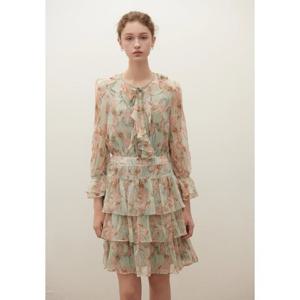 샤틴 프린트 러플 블라우스 (S253B267) S253B267