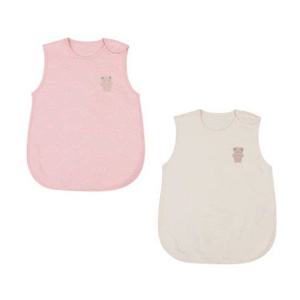 압소바 25FW 튜핑 코튼모달 수면조끼(핑크 크림)색상택1 (A2711905) A2711905