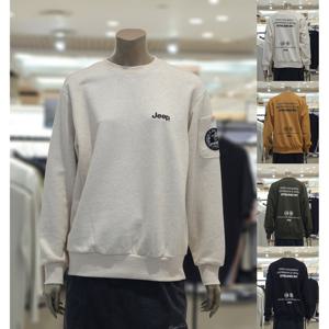 지프 지프 소매포켓 루즈핏 맨투맨티셔츠 (JQ3TSU817) 남 여 공용 오버핏 로고 긴팔 프린트 티 JQ3TSU817
