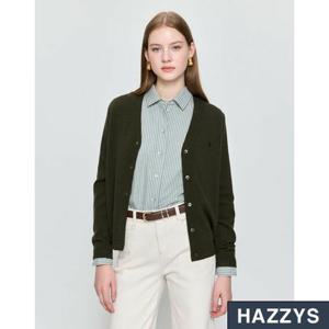 헤지스 캐시미어 블렌디드 V넥 가디건 HSSW5D901