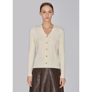 [쉬즈미스]브이넥 골지 니트 가디건 (SSKCDO31020)