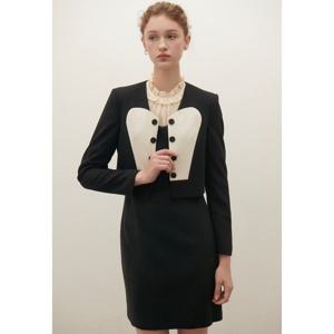 샤틴 하트 크롭 버튼 자켓 (S253T102) S253T102