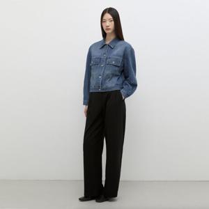 [쉬즈미스]세미 크롭 데님 자켓 SAMJKP32010