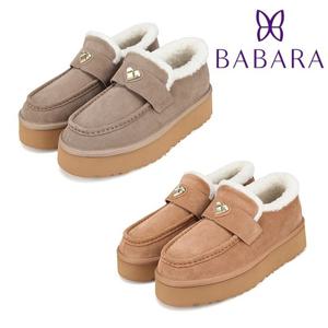 바바라 소가죽 여성 리얼퍼 로퍼 4cm 2종 택1 BBI568 BBI568