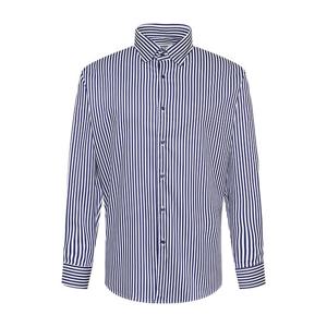 레노마셔츠 긴팔 일반핏 스판 카라스냅 런던스트라이프 네이비(Z1031NY) Z1031NY