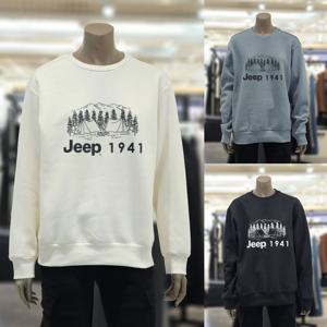 지프 지프 기모 1941 마운틴 루즈핏 맨투맨 티셔츠 (JQ0TSU884) 남 여 공용 오버핏 긴팔티 JQ0TSU884