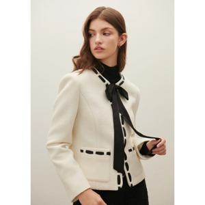 샤틴 배색 타이 자켓(S254T103) S254T103