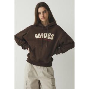 후아유 Wave Boucle Patch Hoodie (WHMHE4T21F) WHMHE4T21F