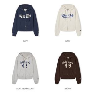후아유 Patch Crop Hood Zip-up (WHMZG1111F) WHMZG1111F