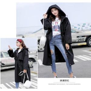 [의류] F92100 2컬러 후드 롱야상 바람막이 점퍼 트렌치코트