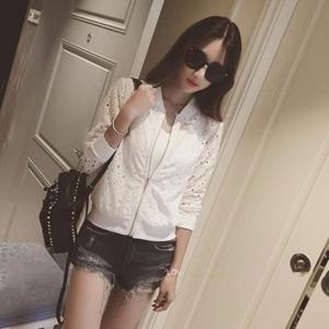 [의류] LC13200 썸머점퍼 여름점퍼 레이스 점퍼 숏점퍼 집업