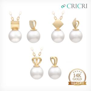 [CRICRI] 14K 6mm 진주 목걸이 펜던트 3종 택1