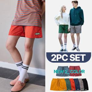 [파라고나 2장세트] 남여공용 말리부 숏 밴딩 팬츠 8컬러 3사이즈 B24P209 나일론 반바지