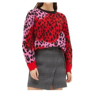 SAKP46061 레오파드 앙고라 니트