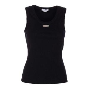 알렉산더 맥퀸 로고 플래킷 탱크탑 839507QLAER1000 Black