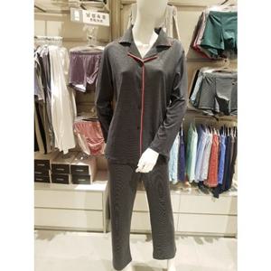 [비비안 란제리] 폴리 스트라이프 후염 여성파자마 (WP532) WP532