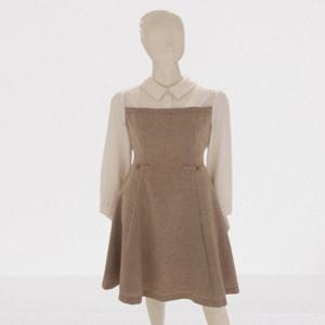 [SOUP] 셔츠 레이어드 모직 원피스 SA2OPM4