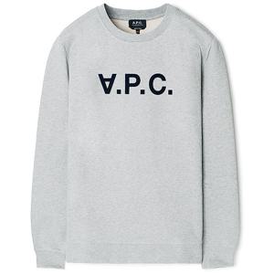22SS 아페쎄 VPC 벨벳로고 맨투맨 그레이 COECQ H27378 PLA