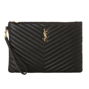 [생로랑] 클러치백 559193 CWU01 1000 퀄티드 모노그램
