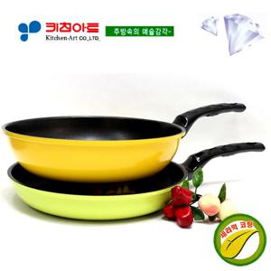 키친아트 아미(AMI)세라믹 다이아코팅 후라이팬2종(I)SET(30+30