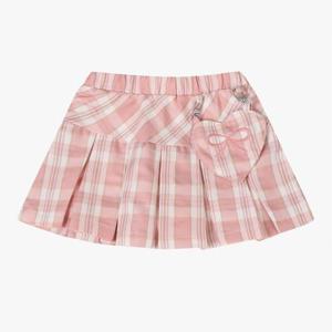 치크 HC09 하트가방 체크 플리츠 스커트 CKWH2511G