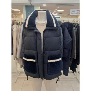 아르테 세이브존07 칼라넥 무스탕 구스패딩 DPDCDM520