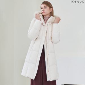 조이너스 크림아이보리 퍼 트리밍 다운 코트 J244B801A_03
