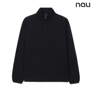 나우  (1NUTSF4907_BK) U리프플리스반집업티셔츠 BLACK