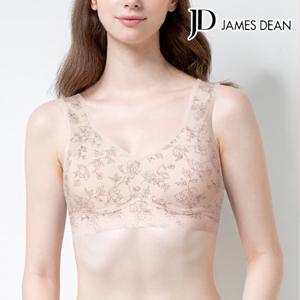 제임스딘 여성 인견 메쉬 플라워 노와이어 몰드 브라탑 JHWBB043