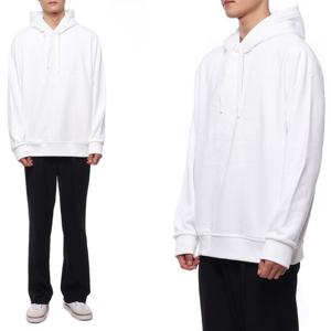 [버버리] 23FW 남성 EKD 자수 후드티셔츠 (8072753 WHITE 23F)