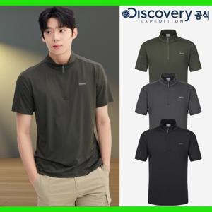 디스커버리 25SS 프레시벤트 남성 반집업 반팔티셔츠 DMZT61053-JDGS