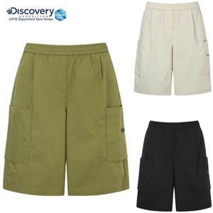 디스커버리 반바지 프레시벤트 여성 코튼 파라슈트 버뮤다 카고쇼츠 DWSP7L053 GPPT