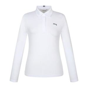 [핑골프]여성 사이드 테잎 카라 긴팔 티셔츠 121E1TO051