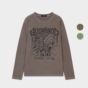 [버커루]남성 인디안 빈티지 긴팔 티셔츠 B245TS391P