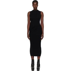 릭오웬스 원피스 블랙 할리우드 바벨 미디 드레스 251232F054003
